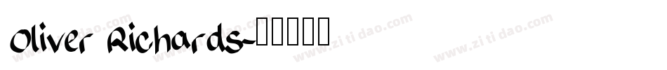 Oliver Richards字体转换